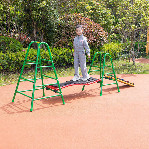Wisdom Play Gym Set 2 – Outdoor Balance & Climbing Play for Kids | Ages 3-11 wisdom 