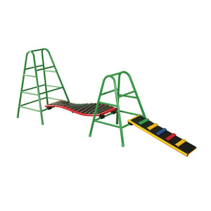 Wisdom Play Gym Set 2 – Outdoor Balance & Climbing Play for Kids | Ages 3-11 wisdom 