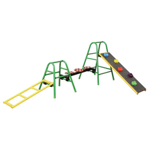 Wisdom Play Gym Set 3 – Outdoor Climbing & Balance Equipment for Kids | Ages 3-11 wisdom 