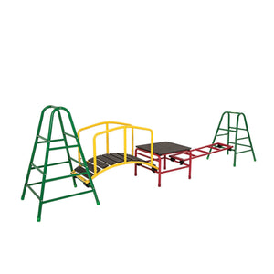 Wisdom Play Gym Set 4 – Outdoor Climbing & Balance Set for Kids | Ages 3-11 wisdom 