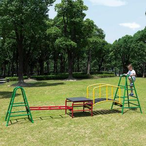 Wisdom Play Gym Set 4 – Outdoor Climbing & Balance Set for Kids | Ages 3-11 wisdom 