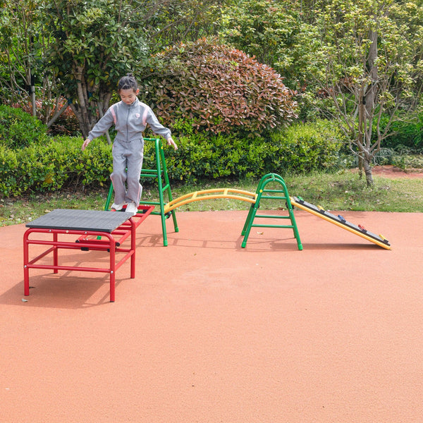 Wisdom Play Gym Set 7 – Outdoor Climbing & Balance Equipment for Kids | Ages 3-11 wisdom 