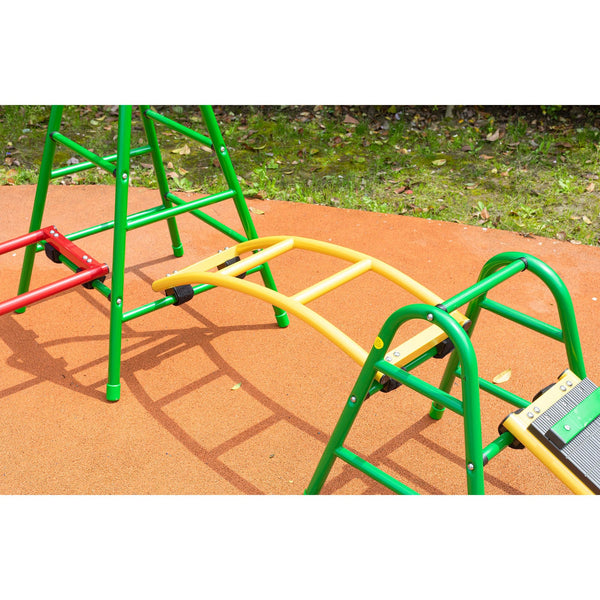 Wisdom Play Gym Set 7 – Outdoor Climbing & Balance Equipment for Kids | Ages 3-11 wisdom 