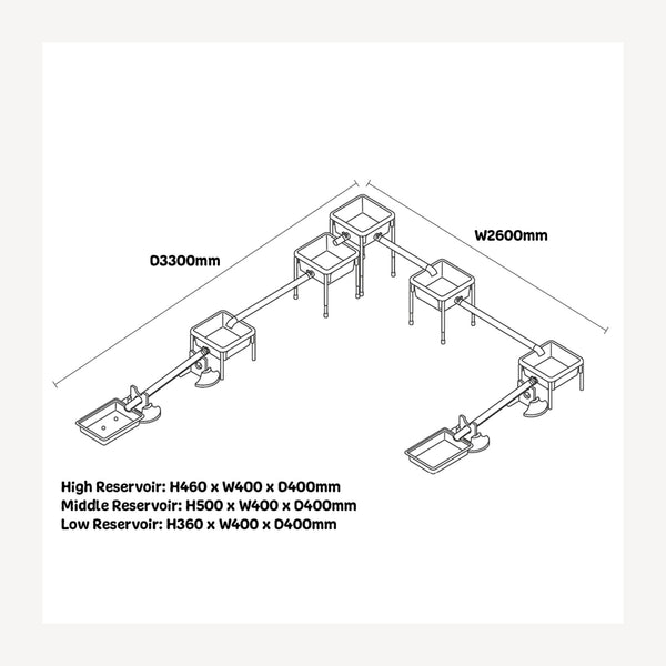 Wisdom Reservoir Water Set – STEM Outdoor Sensory Play Table | Ages 3+ wisdom 